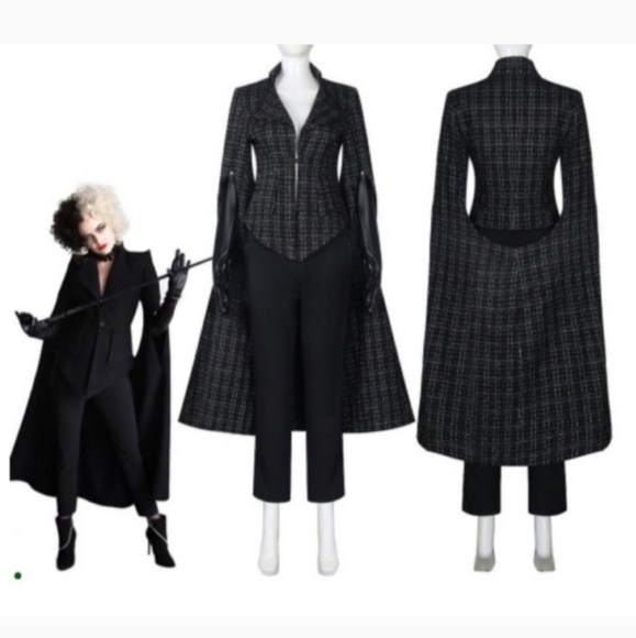 Plus Size Disney Cruella Costume Cape - Picture 1 of 6